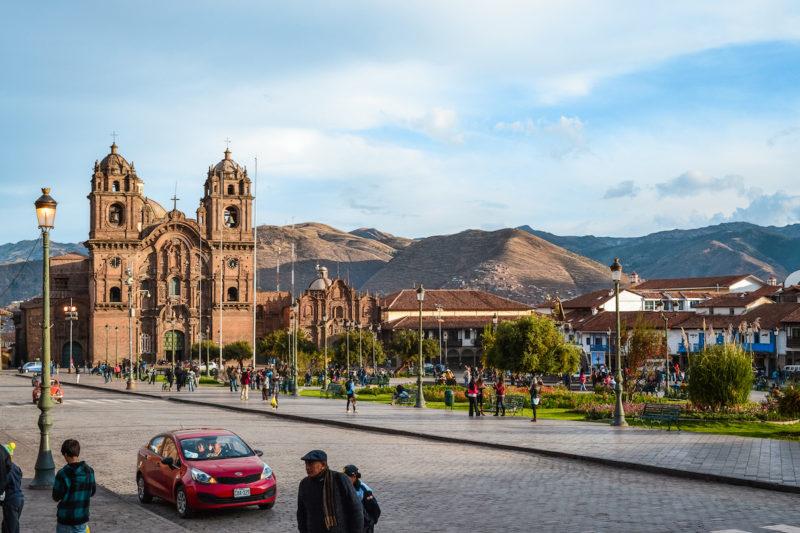 The city center in Cusco, Peru