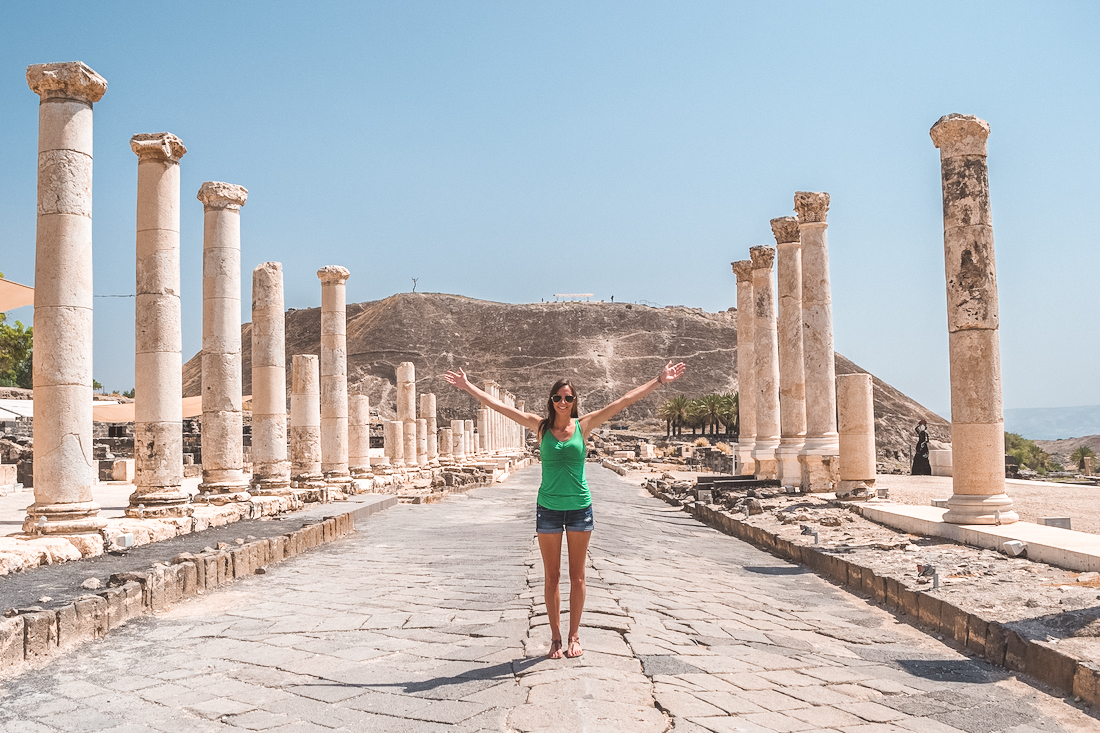 The columns of Beit She'an in Israel.