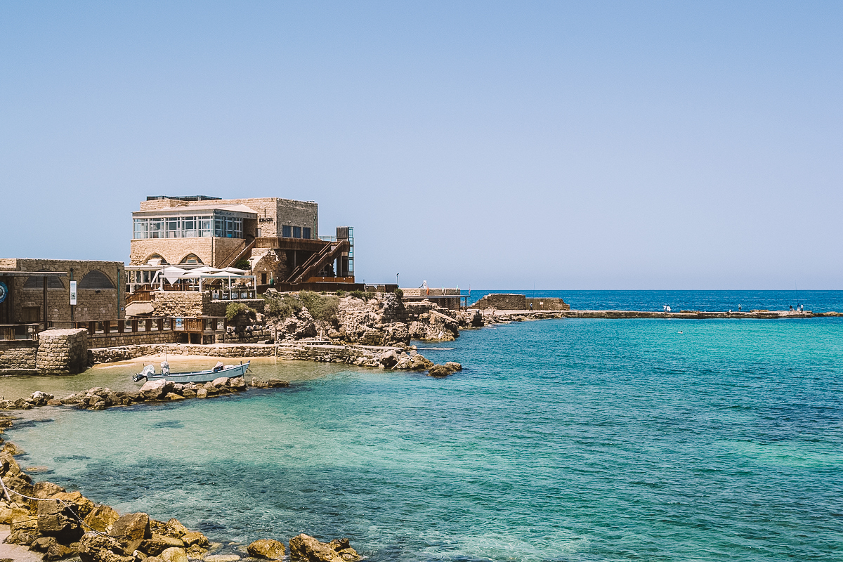 The coastal town of Caesarea where you can find ruins of the town King Herod built.
