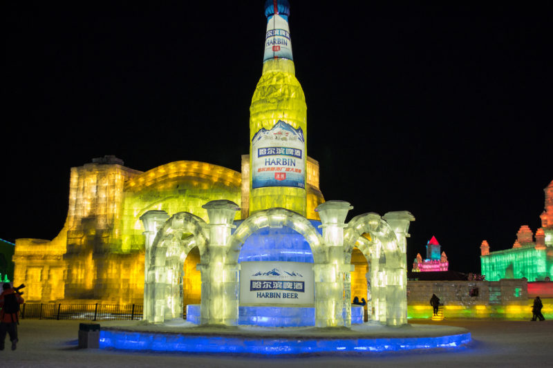 Ice beer at the ice festival!