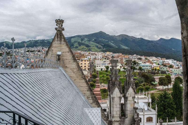 The view of Quito from the Basilica.