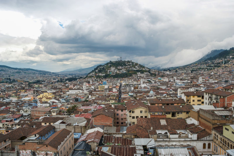 A view of Quito from the basilica.