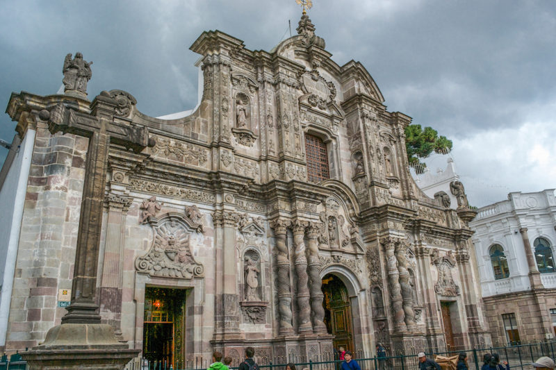 A church in Quito, Ecuador.