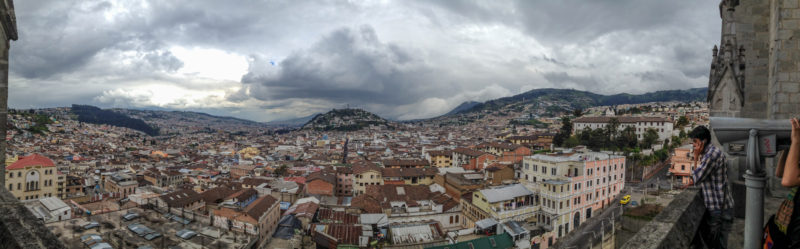 The city of Quito.