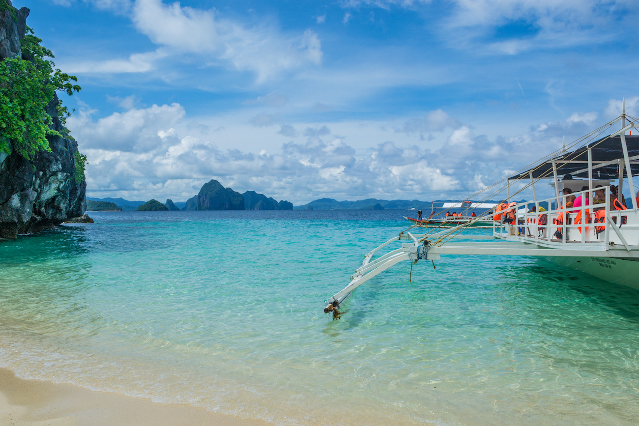 A boat tour in El Nido, The Philippines.
