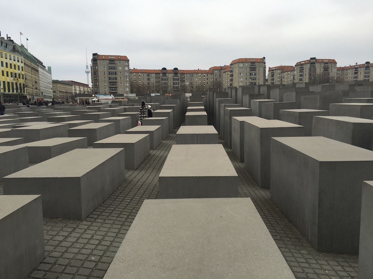 The holocaust memorial in Berlin.