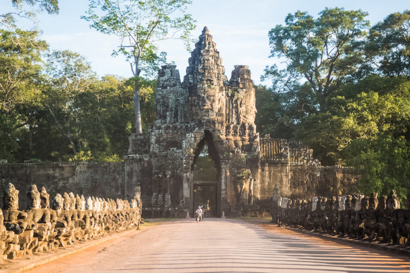The entrance to Angkor Wat, Cambodia.