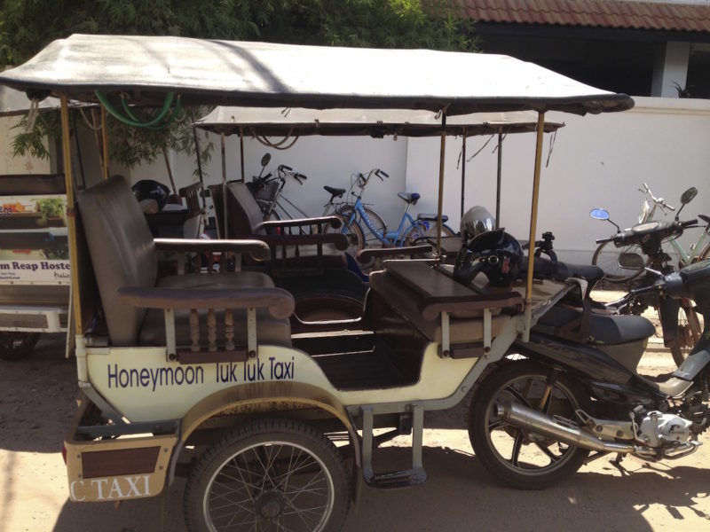 Tuk-tuk ride in Cambodia