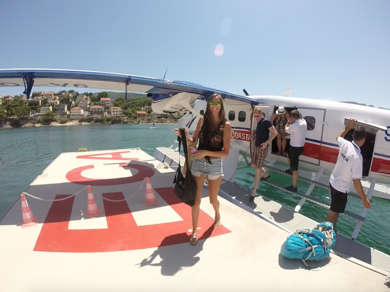 Ride in a seaplane in Croatia