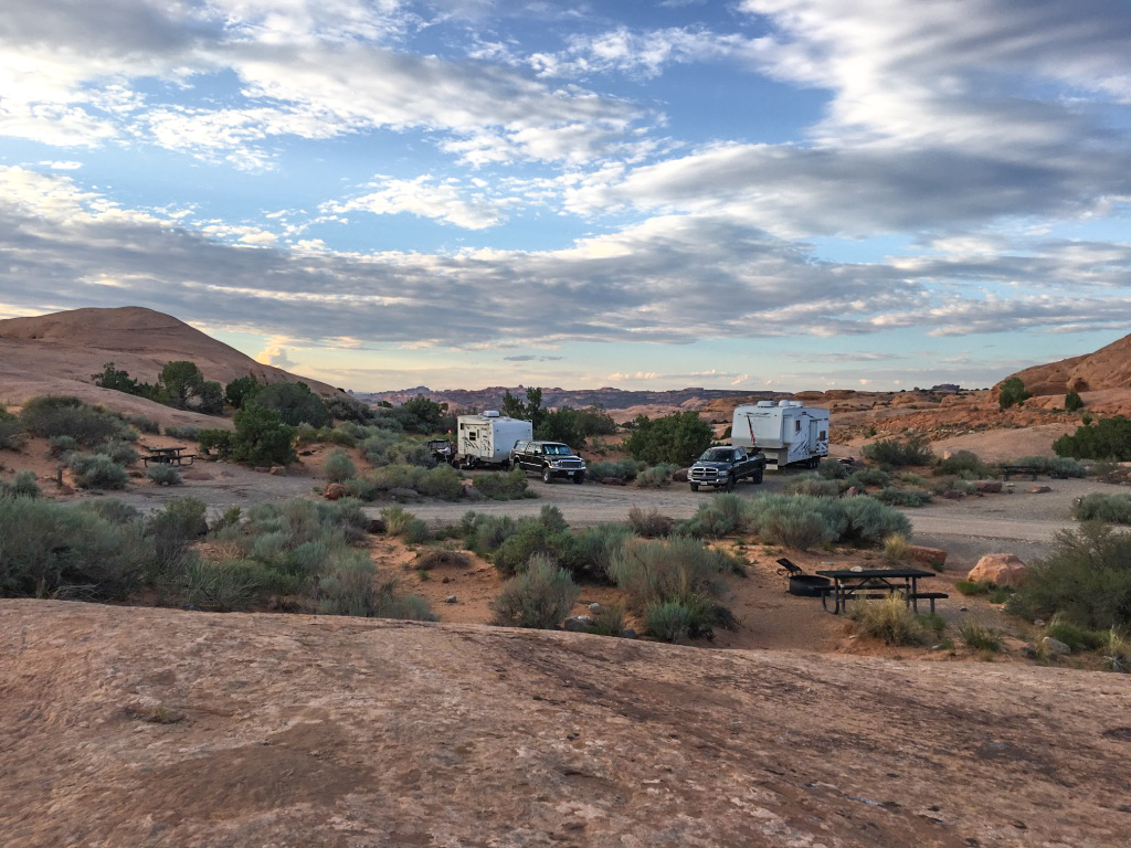 The Sandflats Campground in Moab, Utah.