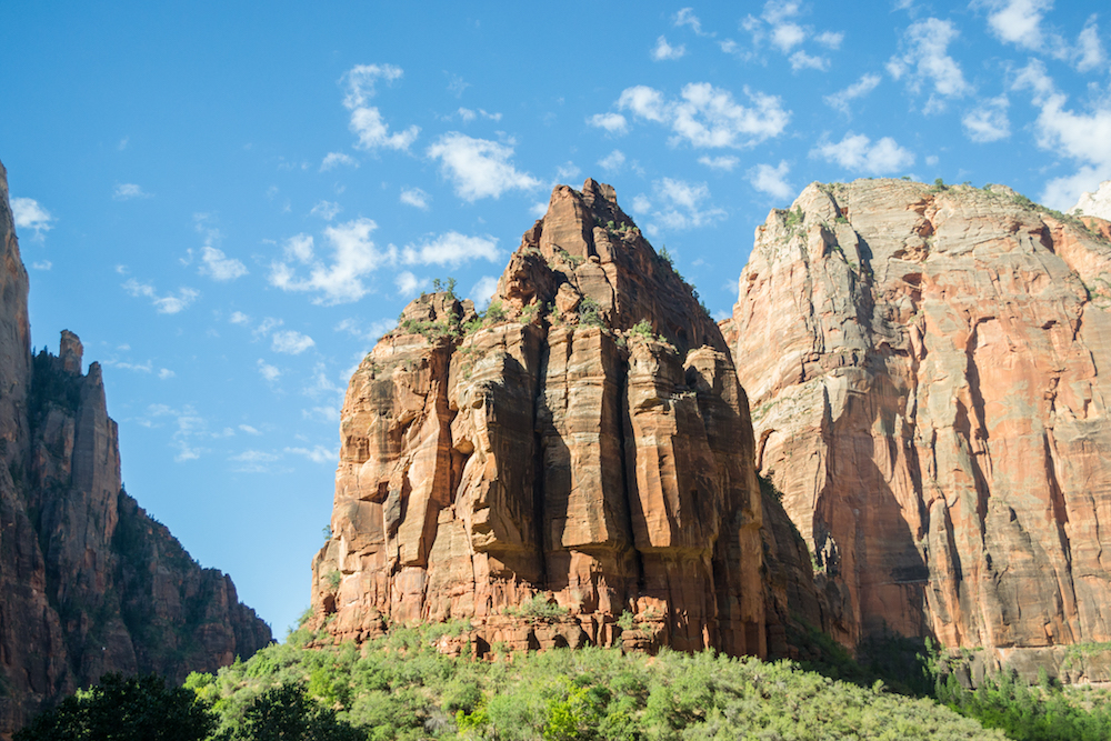 Rock formations at Zion.