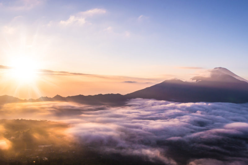 Hiking a volcano at sunrise should definitely be on your southeast Asia bucket list.