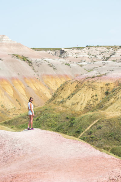 Yellow Mounds in the Badlands National Park.