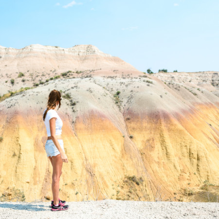 Yellows Mounds at the Badlands National Park.