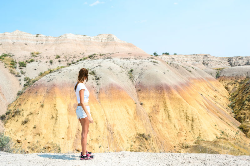 Yellows Mounds at the Badlands National Park.