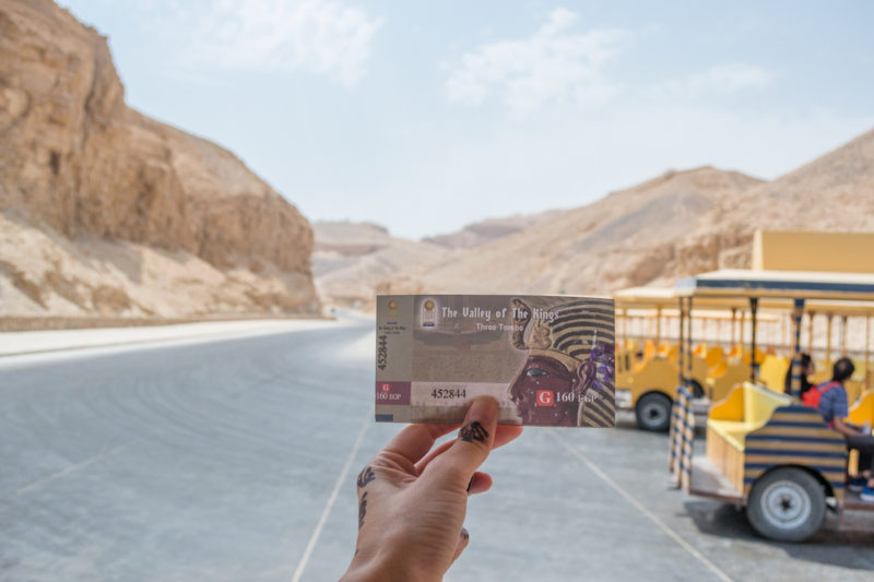 Visiting the Valley of the Kings.