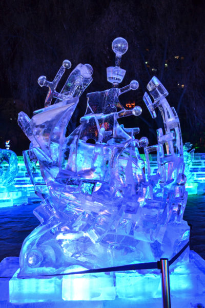 Ice sculpture in Harbin, China.