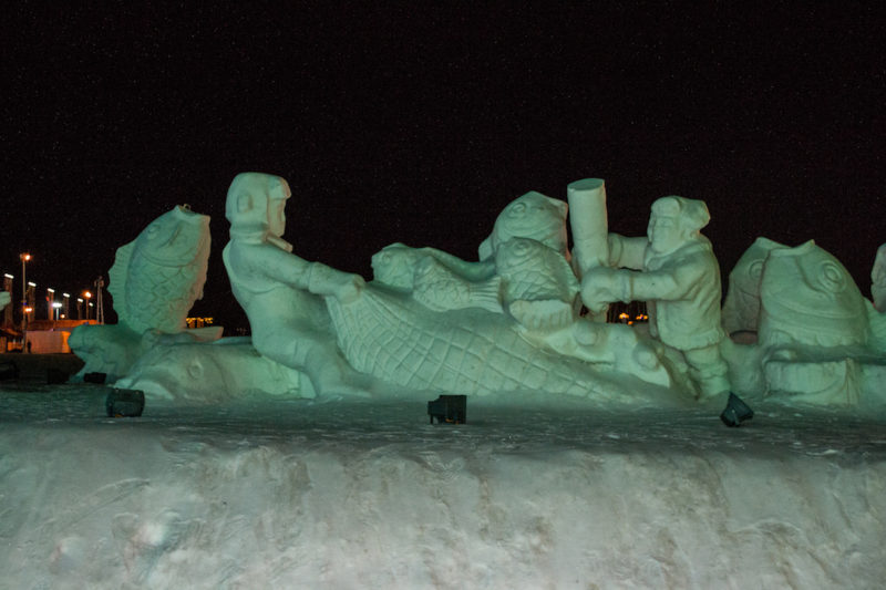 Snow sculpture in Harbin, China.
