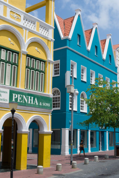 Colorful buildings in Willemstad.
