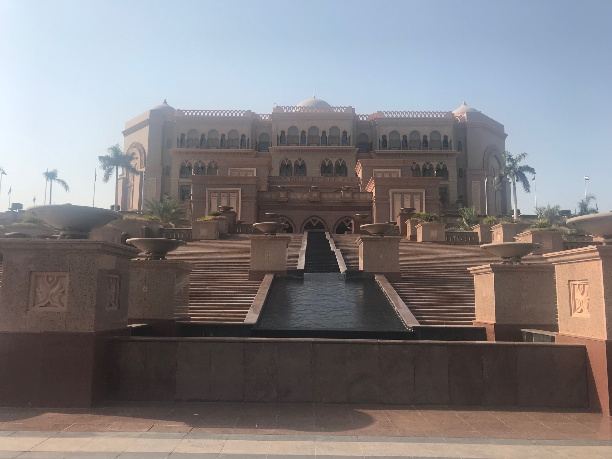 The Emirates Palace in Abu Dhabi.