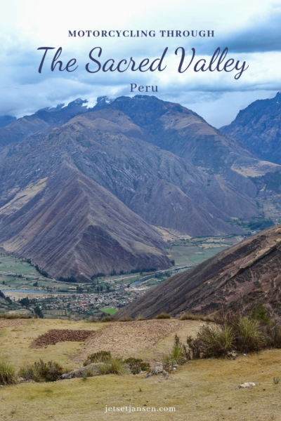 Motorcycling through the Sacred Valley of Peru.