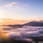 The sunrise hike to Mount Batur in Bali.