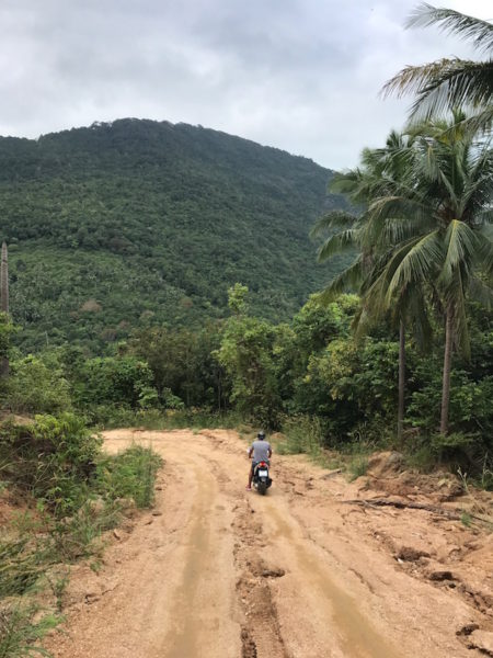 Exploring Koh Phangan Thailand by motorbike.