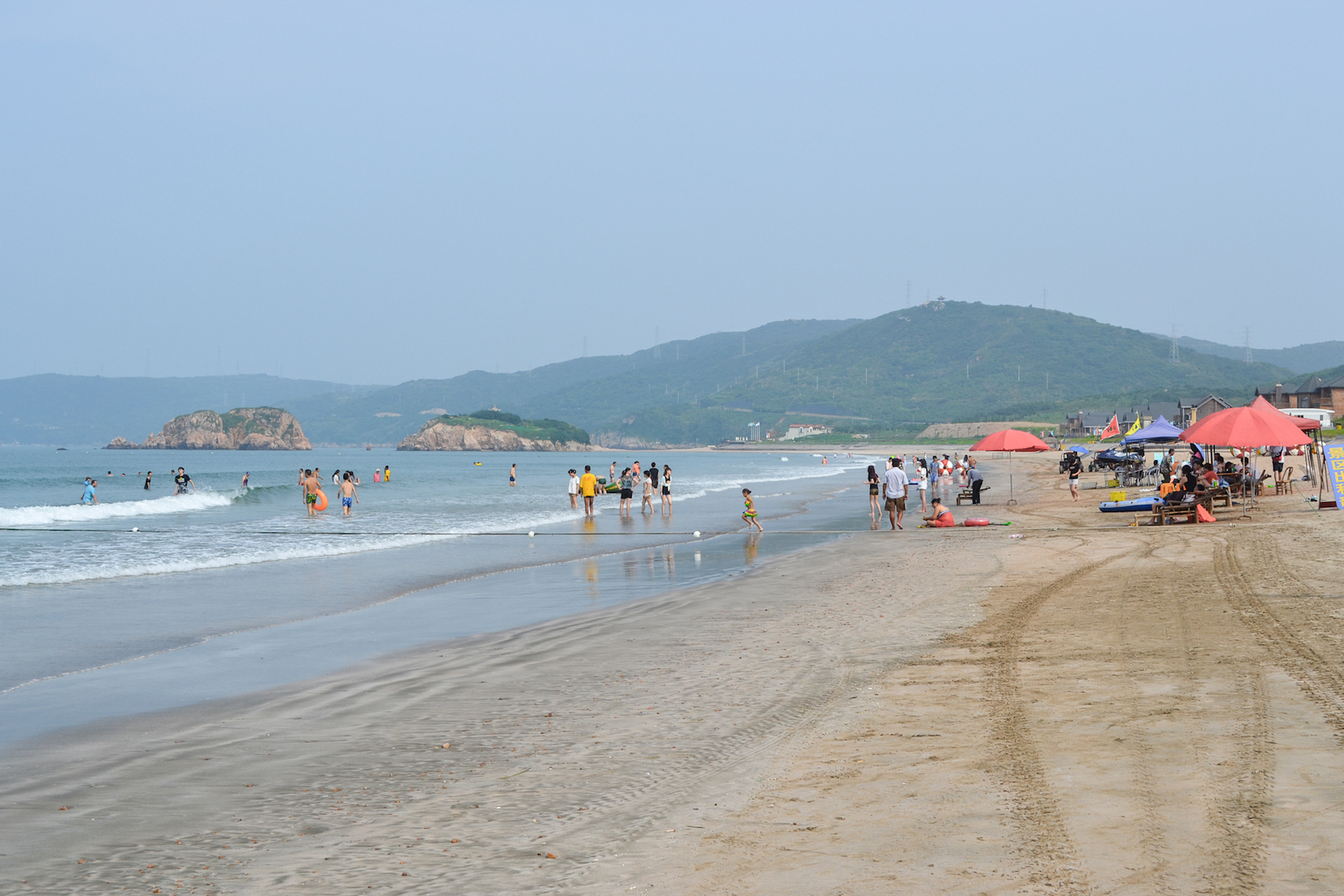The beach in Shengsi Island. 