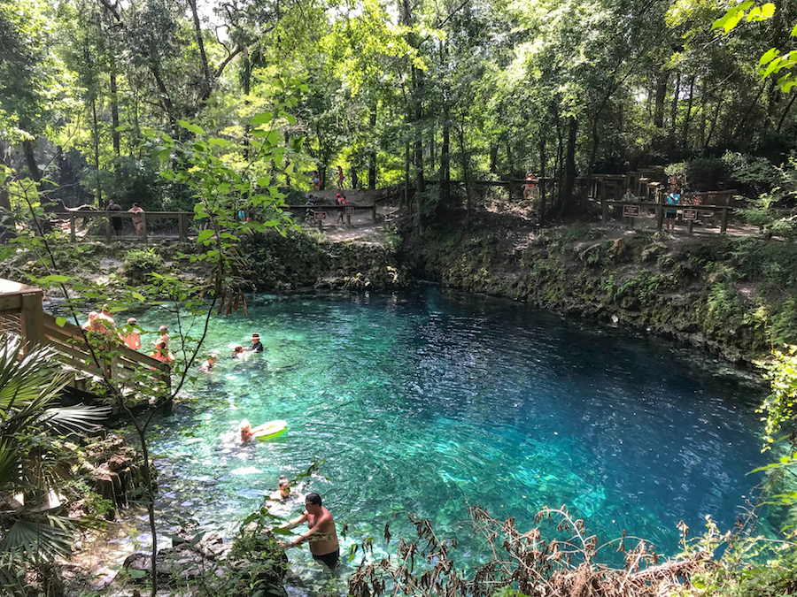 The blue hole at Madison Blue Springs.