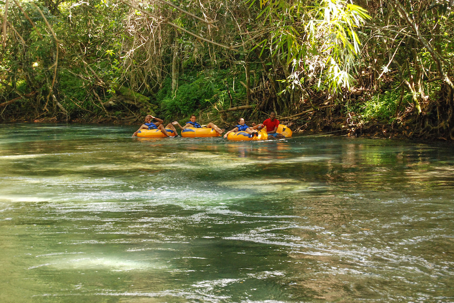 River tubing in Jamaica!