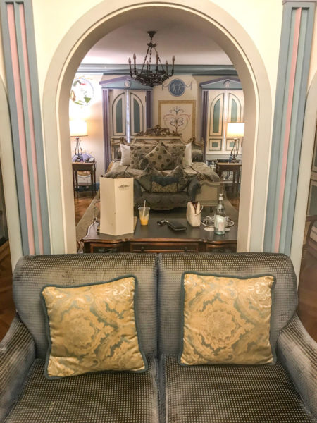 One of the rooms you can stay in at the Versace Mansion. 