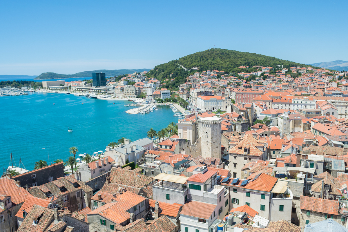 The view of Split from above.