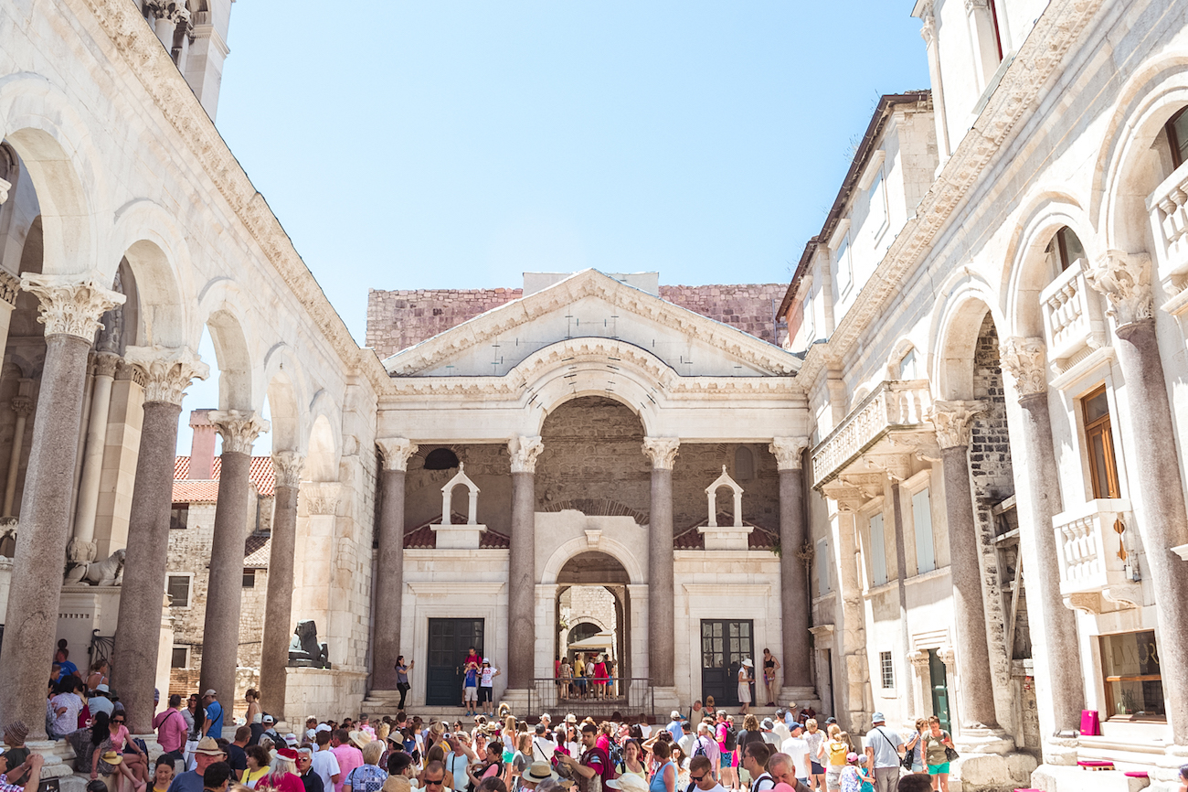 Diocletian's Palace in Split, Croatia. 