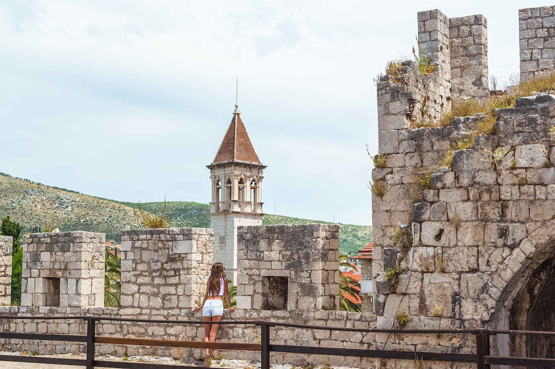 The castle in Trogir that overlooks the city.