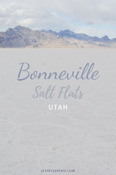 The Bonneville Salt Flats in Utah is a beautiful place to see.