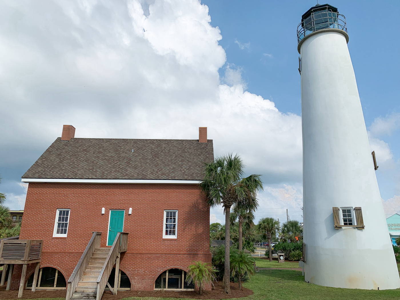 The lighthouse on St. George Island in Florida is a great place to stop on your road trip from Tallahassee to Destin.