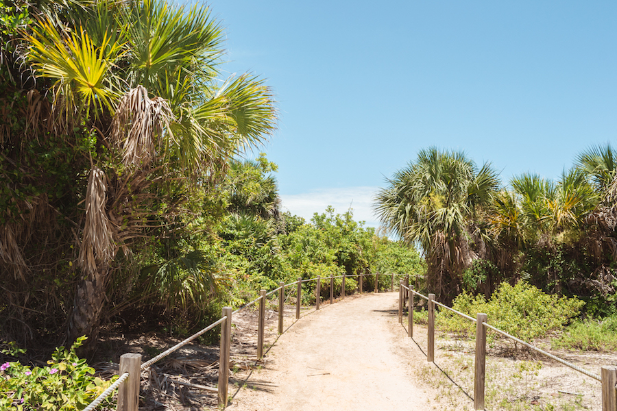 One of four walkways at Fort Pierce leads you to the beach.