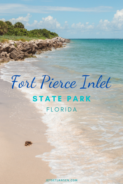 The beautiful coast of Fort Pierce Inlet State Park in Florida.