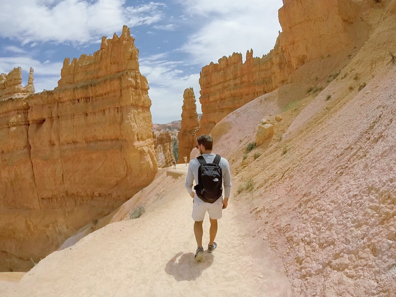 The hike through the hoodoos at Bryce Canyon in Utah.