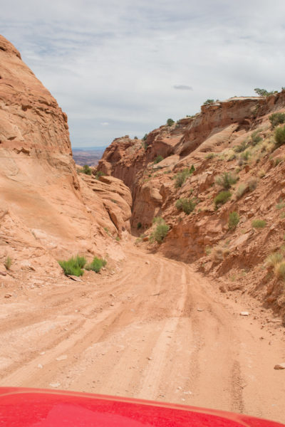 Off-roading in Moab Utah on the Long Canyon Road trail. 