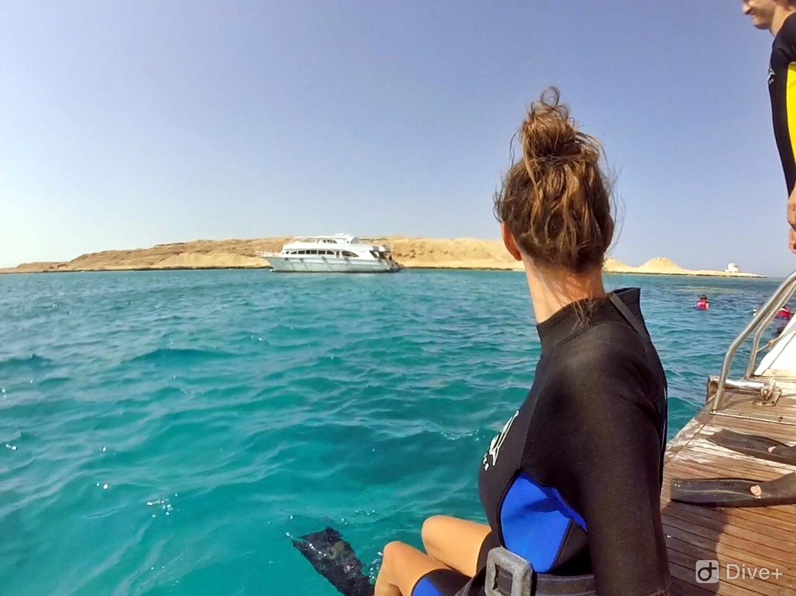 On the dive boat at the Red Sea in Egypt! 