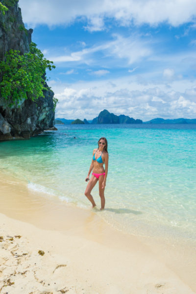 El Nido is a must for your Philippines travel guide--the water is so blue and the rock formations are unique.