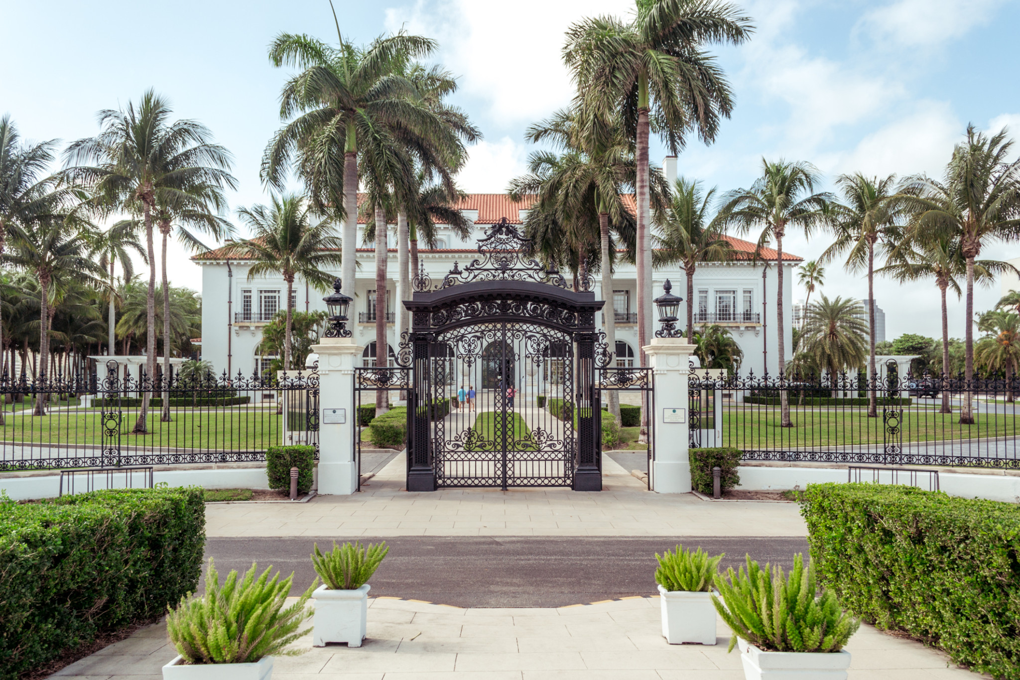 The outside of the Henry Morrison Flagler Museum in Palm Beach.