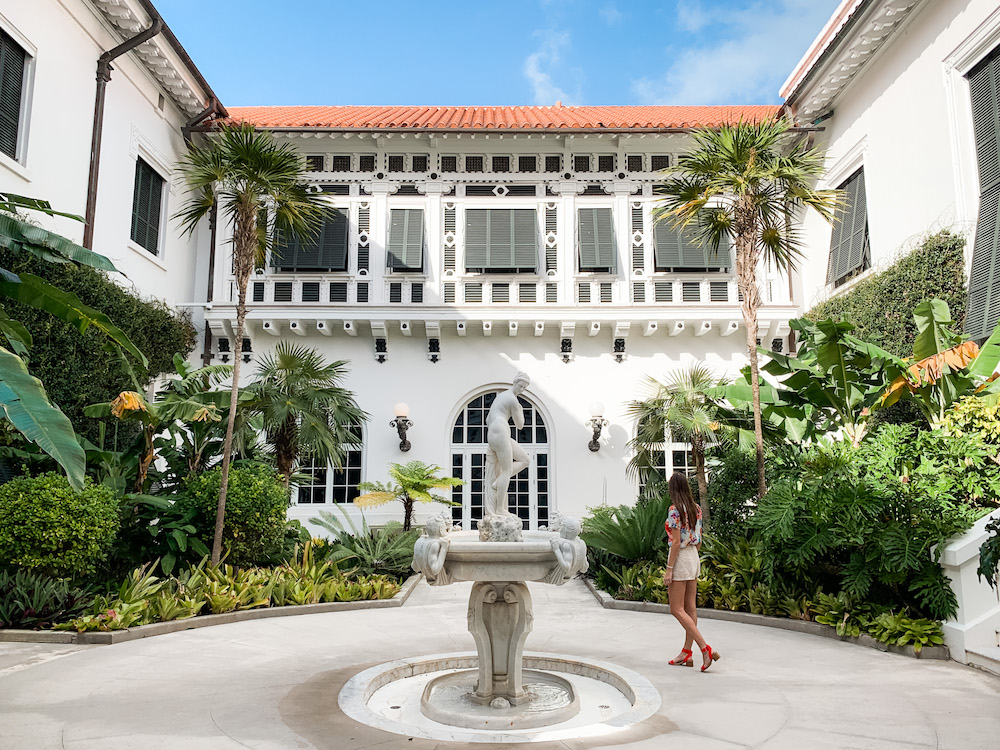 Exploring the Flagler Museum in Palm Beach, Florida.