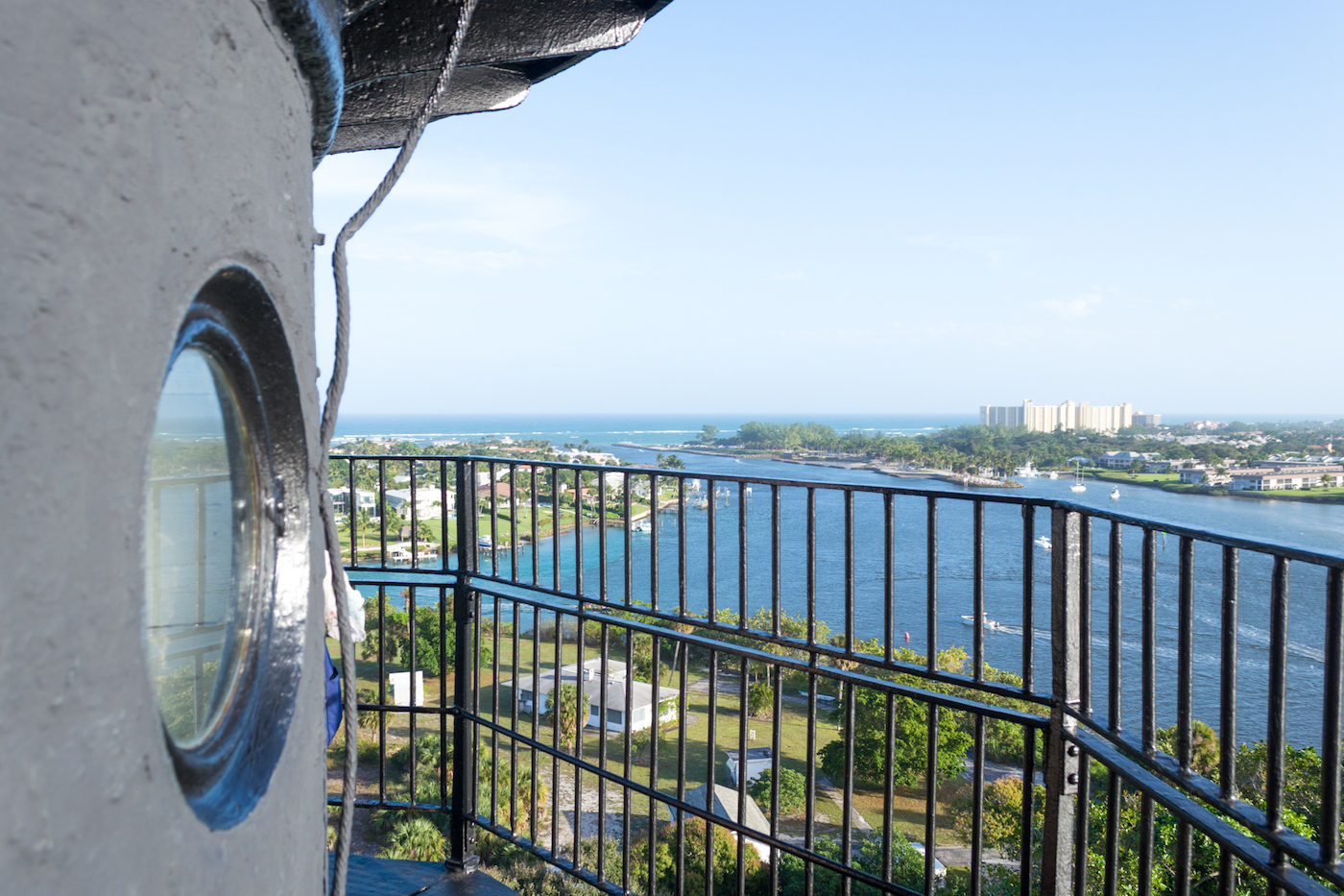 The view of Jupiter, Florida as seen from the Jupiter lighthouse. 
