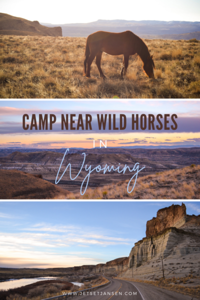 Wyoming Camping: camp near wild horses near Rock Springs and Green River!