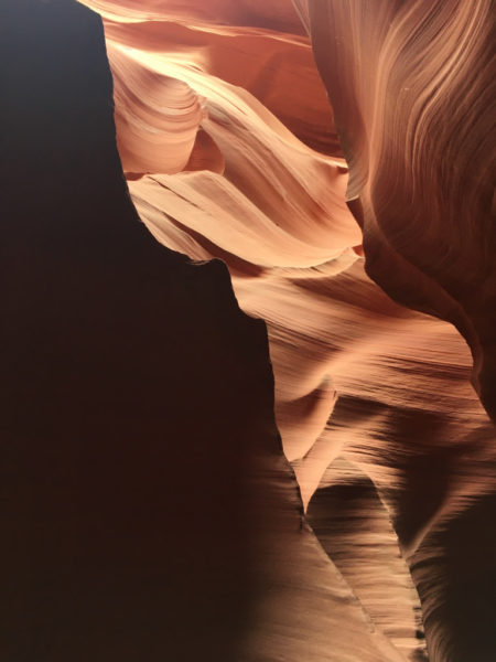 Antelope Canyon's beautiful swirling walls are one of the most famous slot canyons in the world.