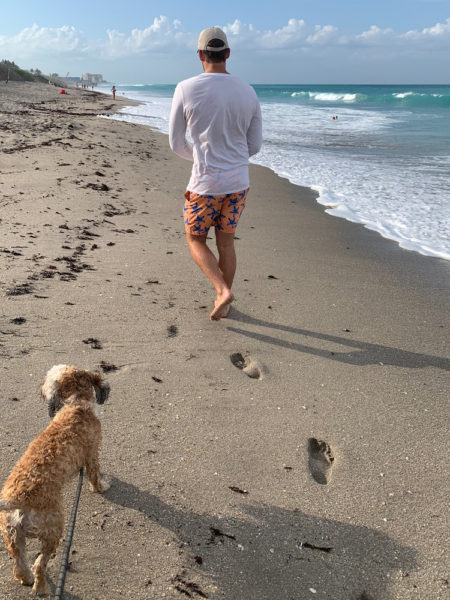 The dog beach in Florida.