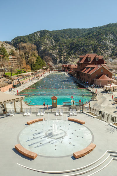 The world's largest hot springs pool is found in Glenwood Springs, Colorado.