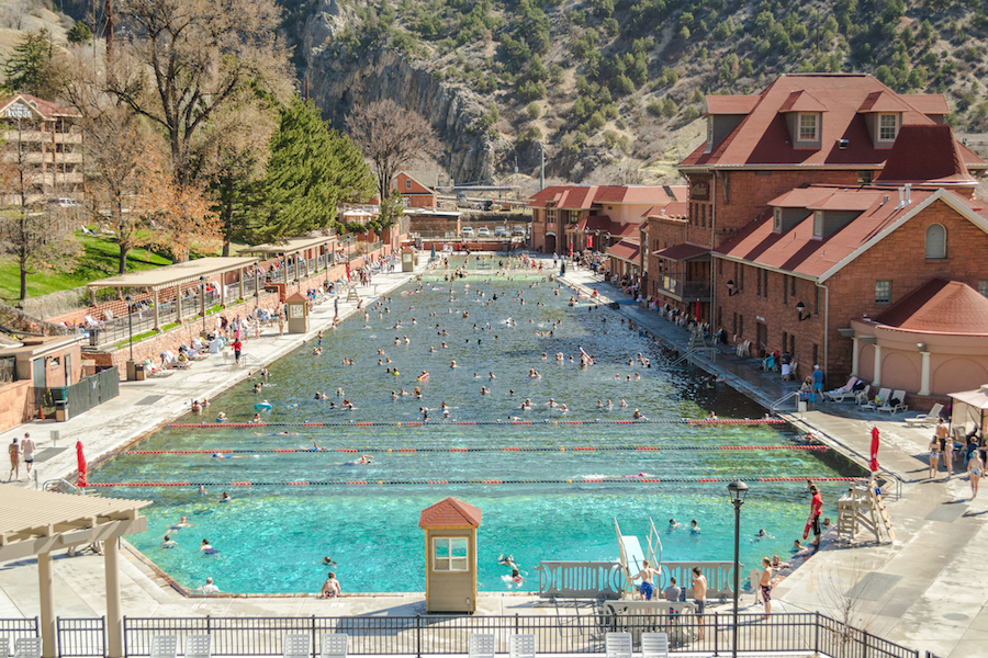 Visiting the hot springs in Glenwood Springs is a must-do when visiting this cute mountain town.